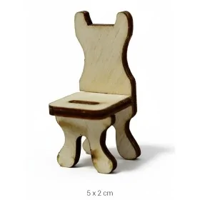 MN10 Minyatür Sandalye Ahşap Boyanabilir Obje